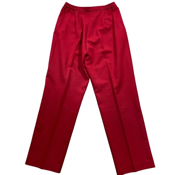 Country Suburban USA 2 Red Wool Blend Pants Straight Leg Vintage‎ - Picture 6 of 6